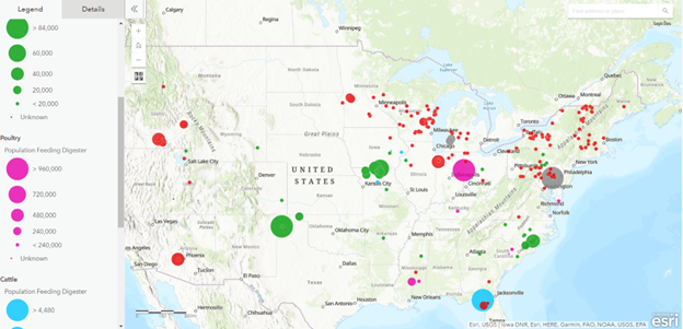 Renewable Natural Gas map